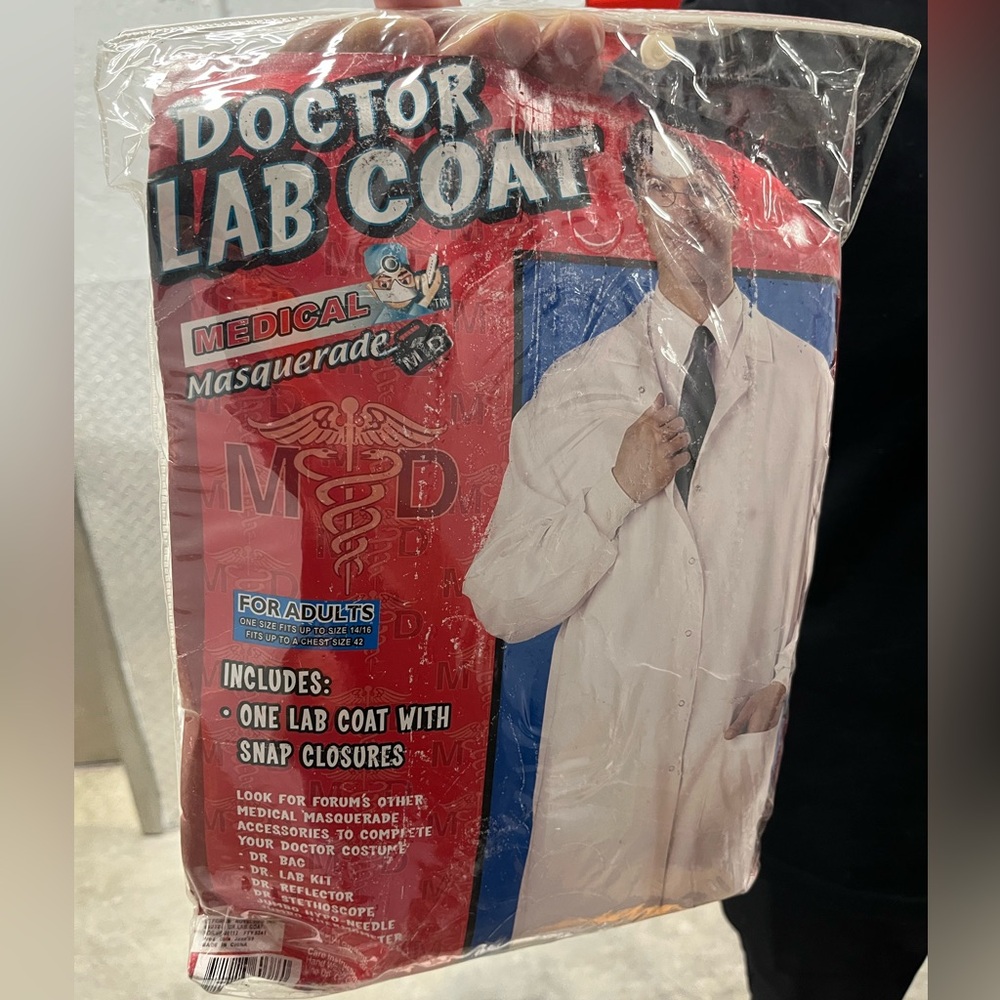 Doctor Lab Coat Costume - ADULT